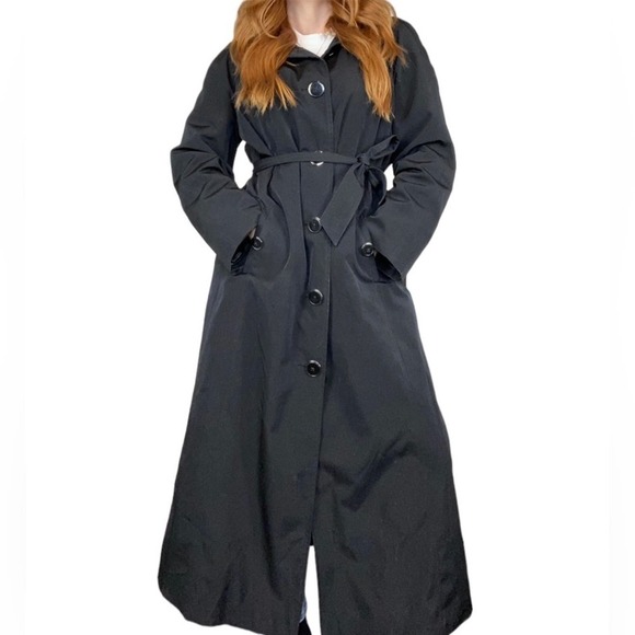 London Fog Jackets & Blazers - London Fog Black Trench Coat